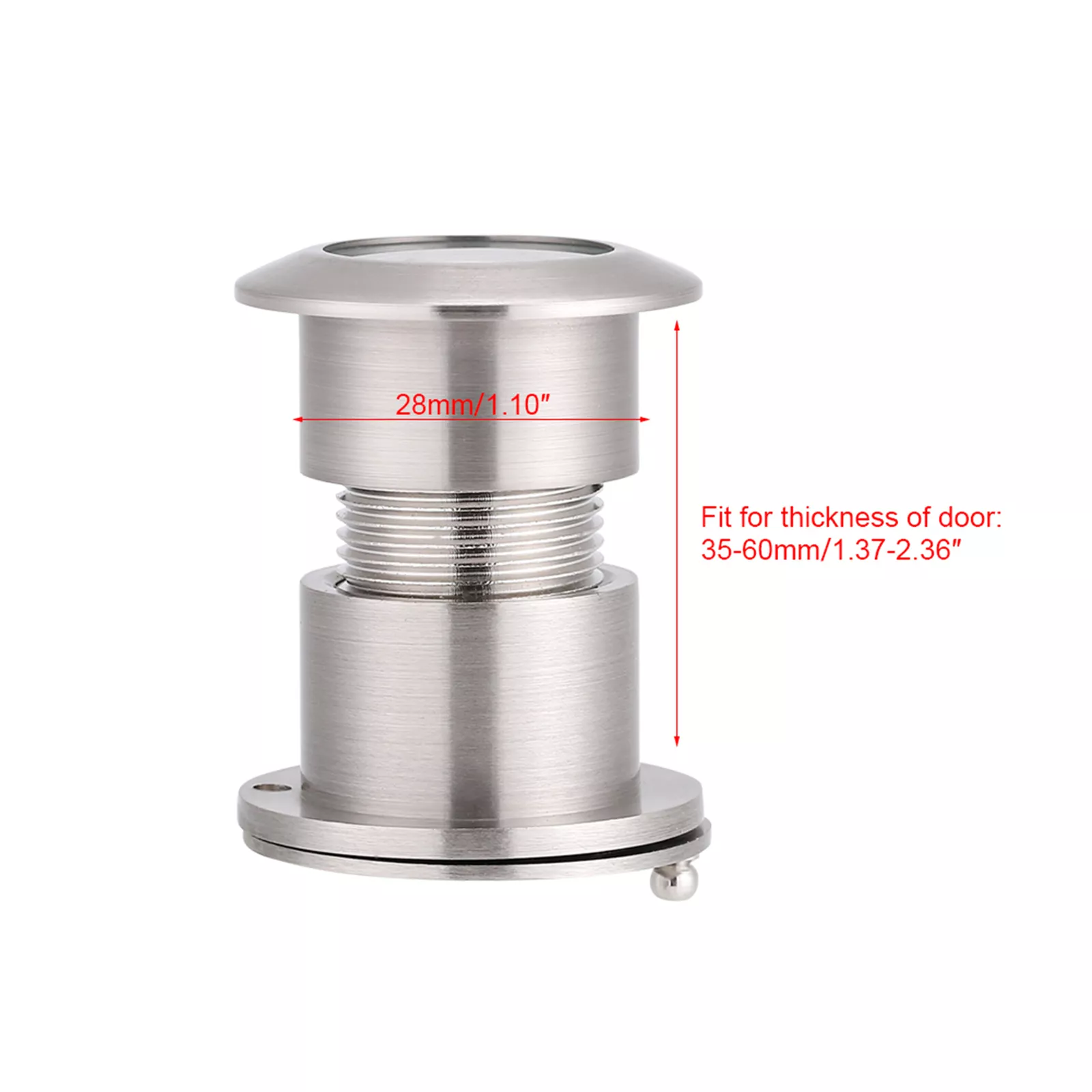 28mm Door Viewer 220° - Solid Brass - Image 2