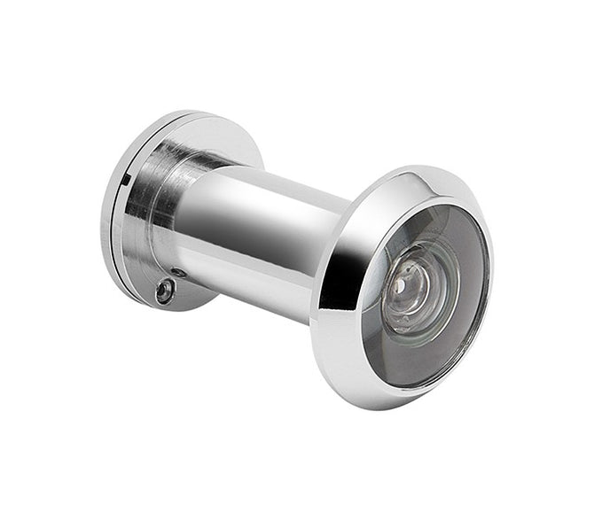 13.7mm Door Viewer 180° - Solid Brass - Satin Chrome