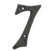 Antique Door Numerals 7 Black No. 7