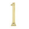 Jedo 75mm Screw Fix Numerals Polished Brass No. 1