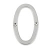 Jedo 75mm Screw Fix Numerals Satin Chrome No. 0