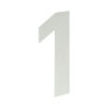 150mm Numerals SSS Finish 150mm Satin Stainless Steel No. 1