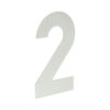 150mm Numerals SSS Finish 150mm Satin Stainless Steel No. 2