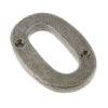 Valley Forge Door Numerals Pewter No. 0