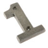 Valley Forge Door Numerals Pewter No. 1