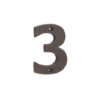 Valley Forge Door Numerals Beeswax No. 3