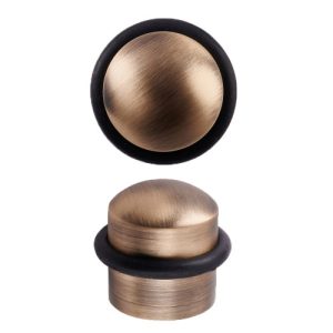 Domed Floor Mounted Door Stop - 31mm Dia 35mm Proj