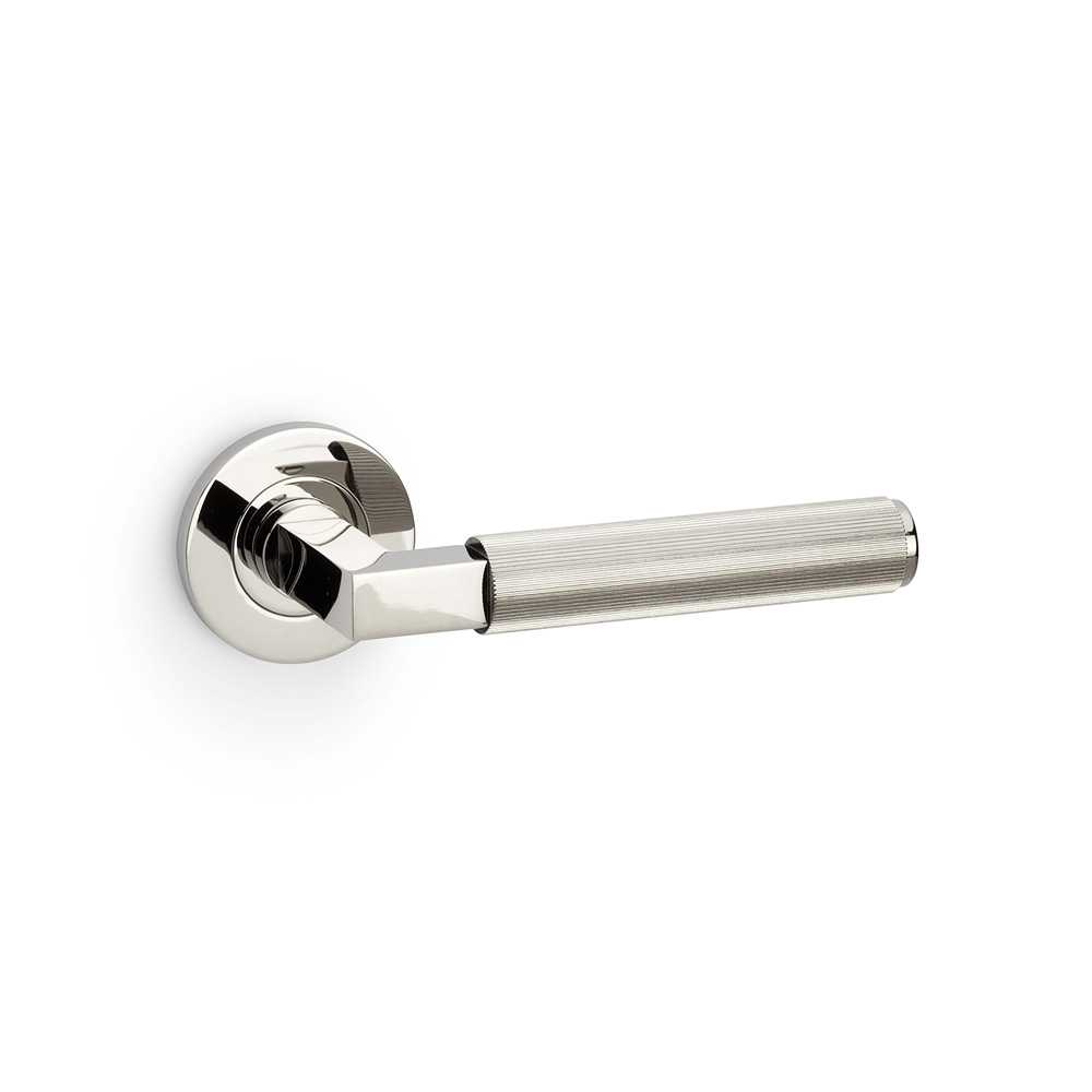 Reeded Hurricane Lever on Round Rose - Image 3