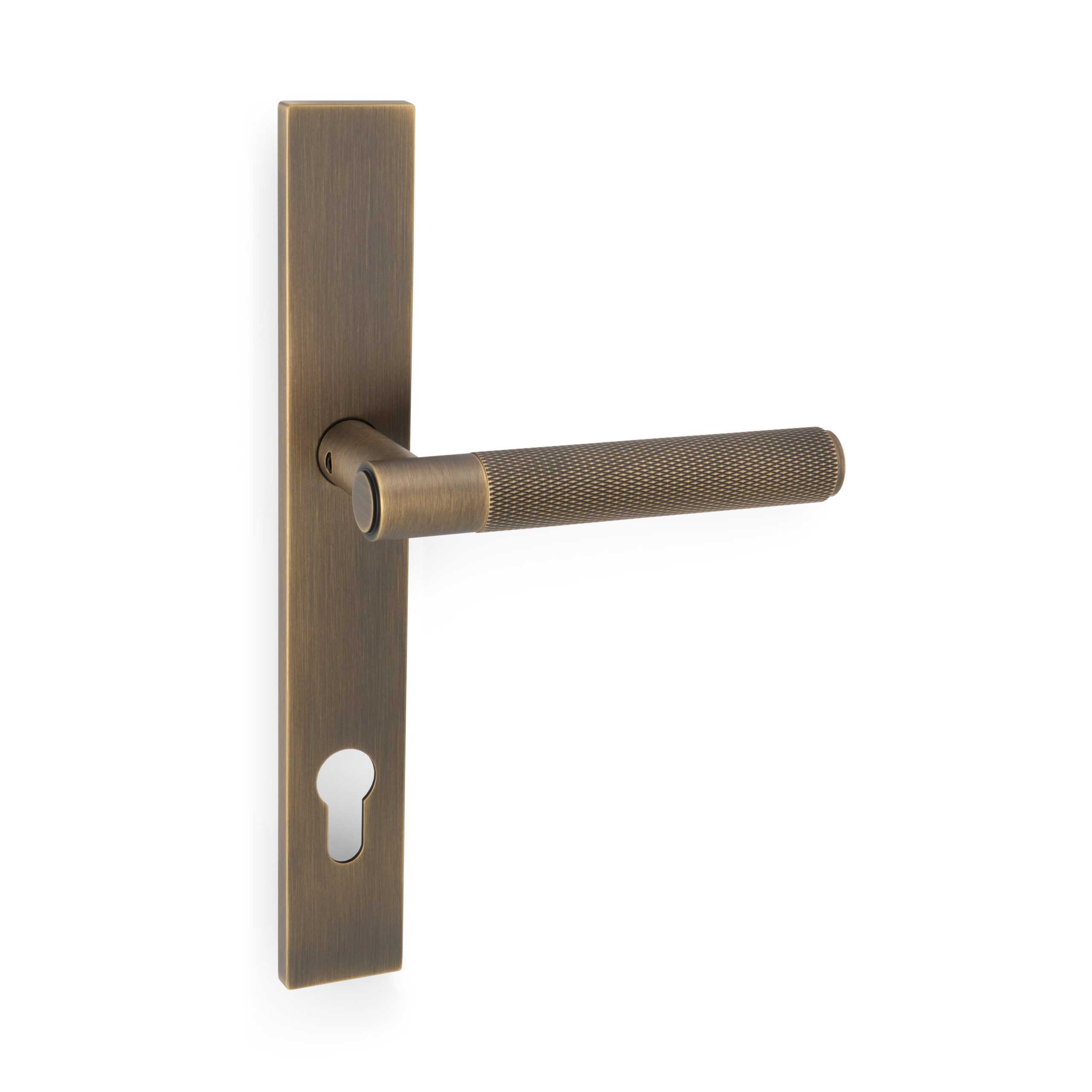 Spitfire Knurled Lever on Multipoint Euro Profile Backplate