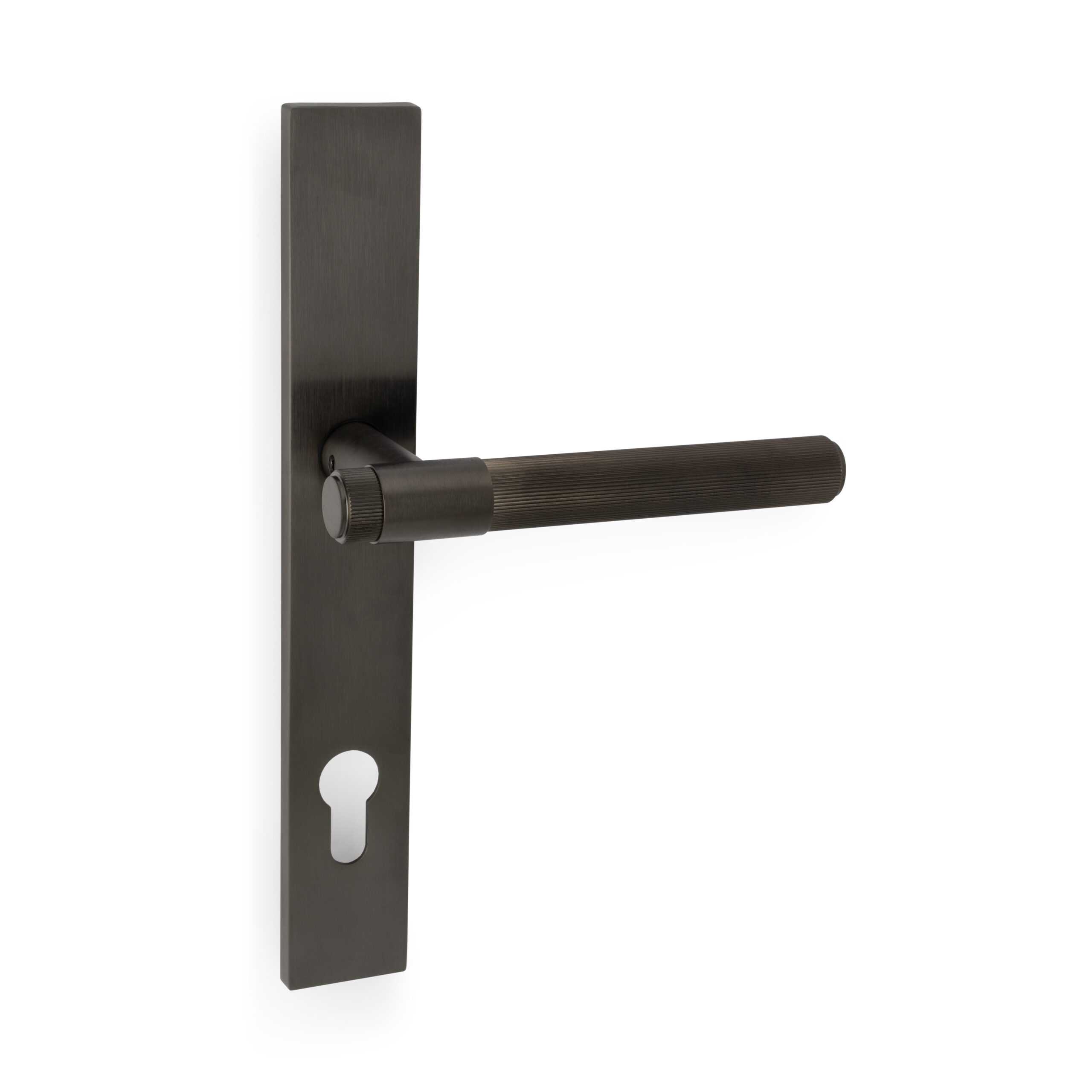 Kingston Reeded Lever on Multipoint Euro Profile Backplate - Image 3