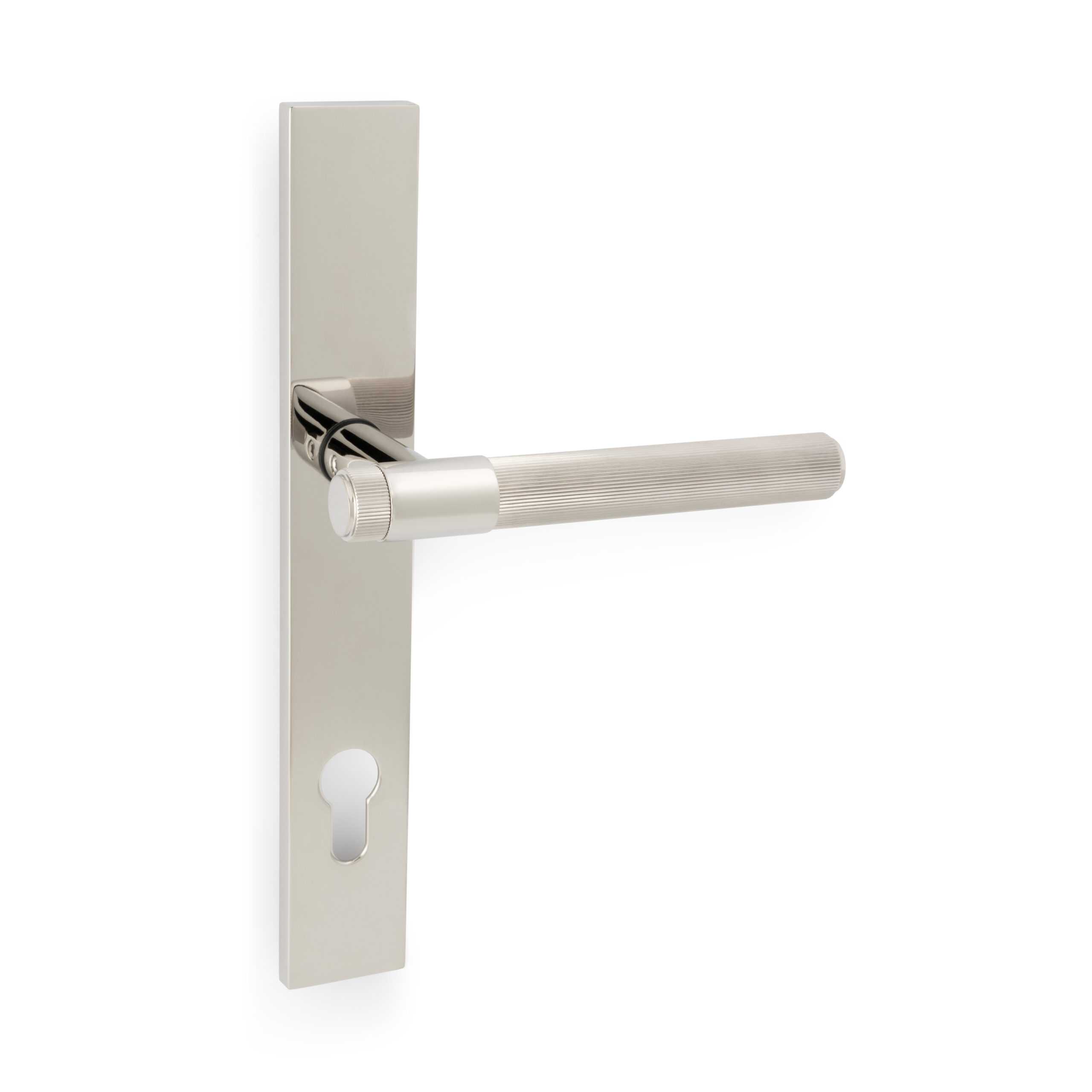 Kingston Reeded Lever on Multipoint Euro Profile Backplate - Image 4