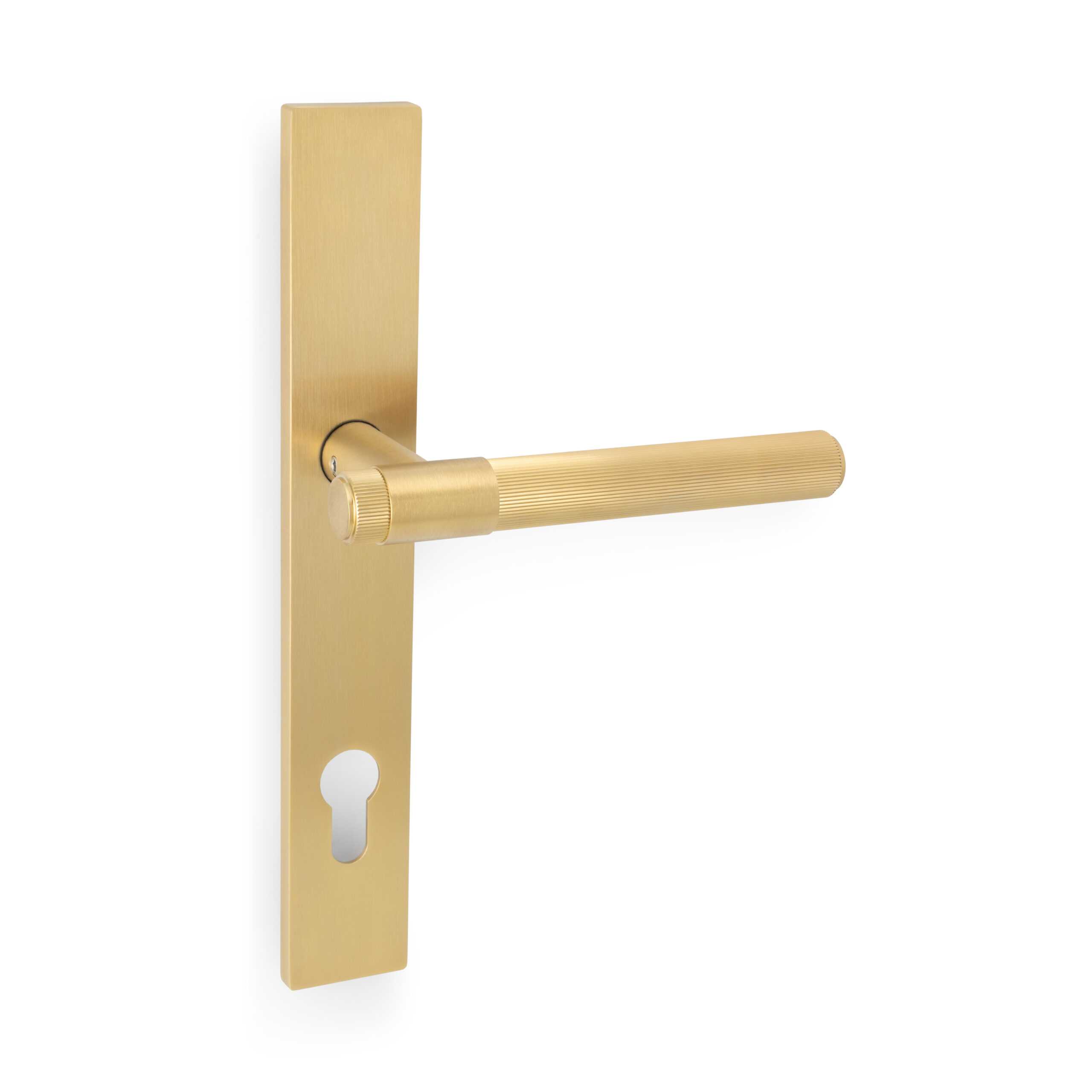Kingston Reeded Lever on Multipoint Euro Profile Backplate - Image 5